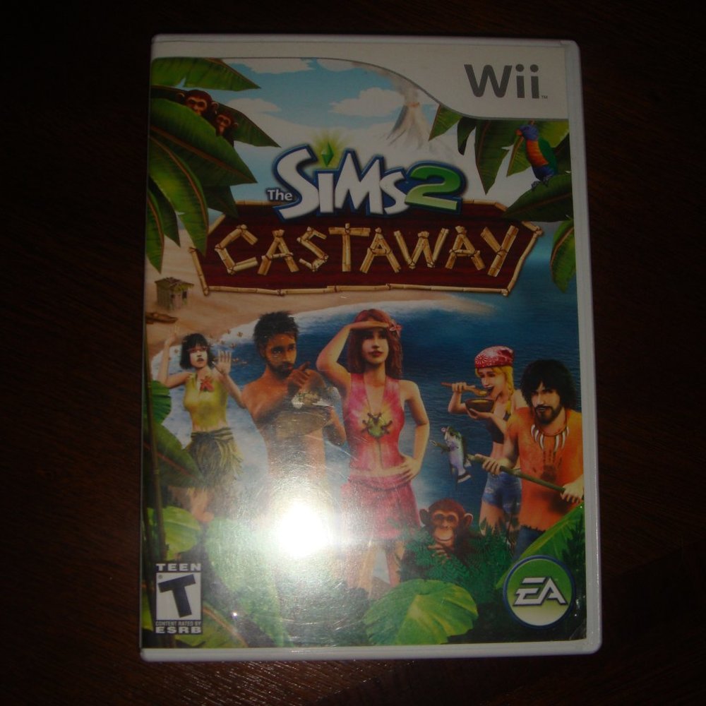 Wii Sims 2 Castaway Video Game Complete